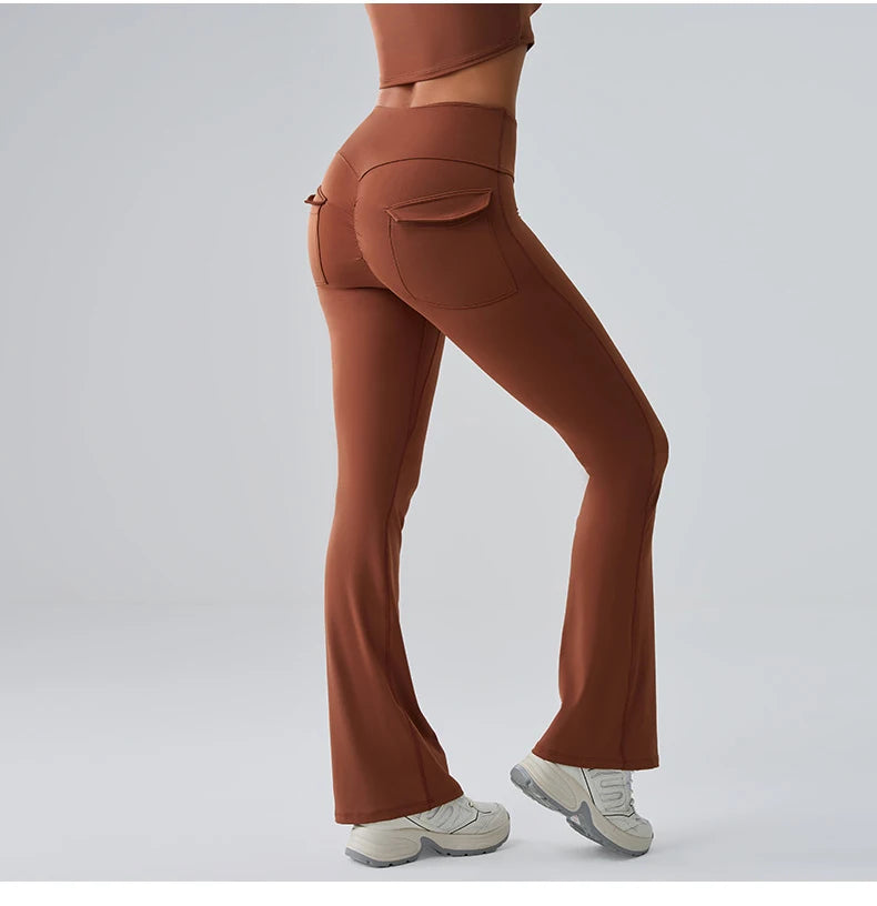 Women’s Flared Yoga Pants – High-Waist Bell-Bottom Leggings