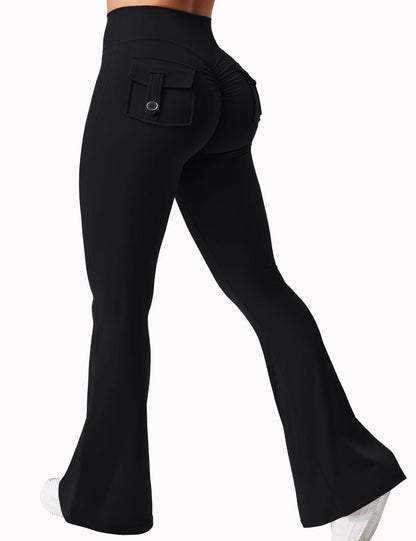 Women’s Flared Yoga Pants – High-Waist Bell-Bottom Workout Leggings