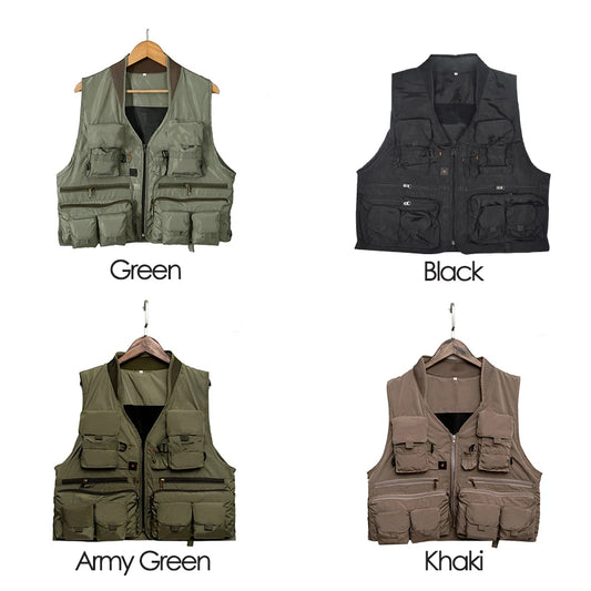 Quick-Dry Multi-Pocket Fishing Vest