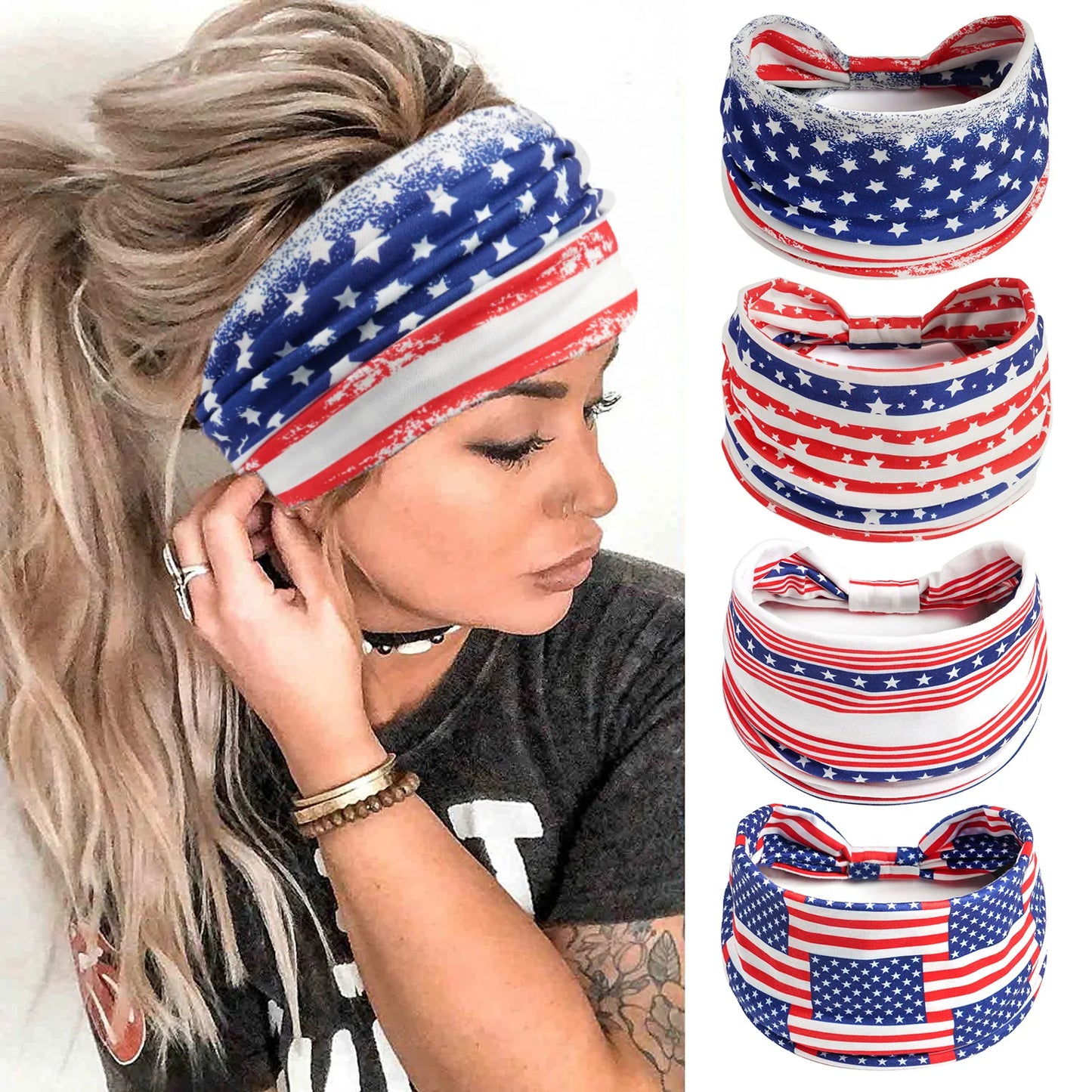 Patriotic American Flag Headband