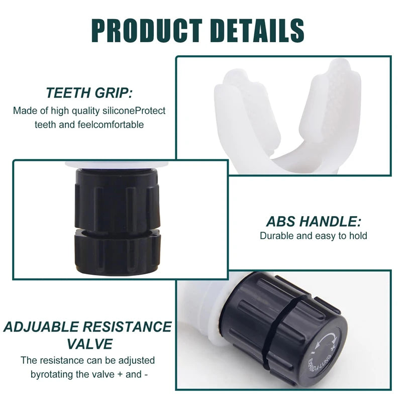 Adjustable Lung Exerciser for Capacity & Strength