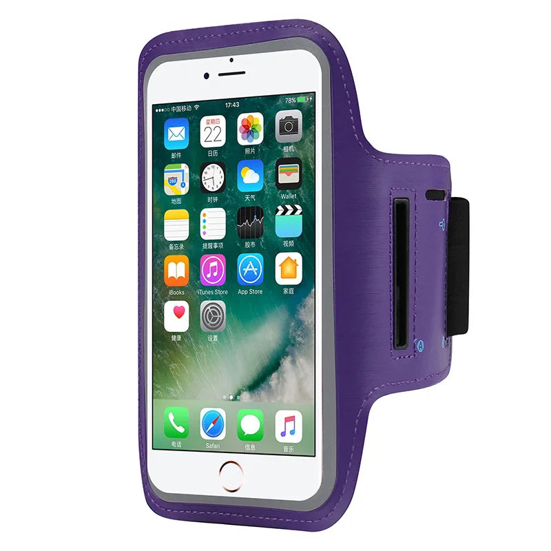 Universal sports armband phone holder for running and gym workouts
