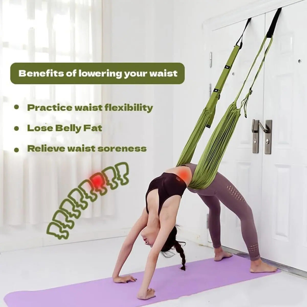 Premium Yoga Flexibility Trainer Strap