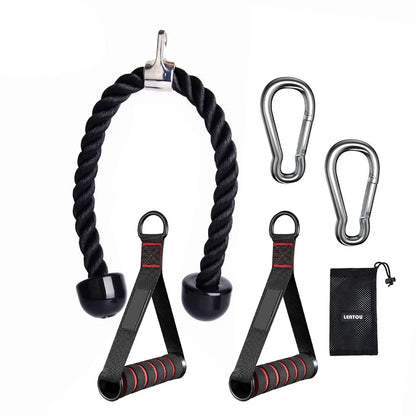 Tricep Pull Rope Push/Pull Gym Cable Attachment