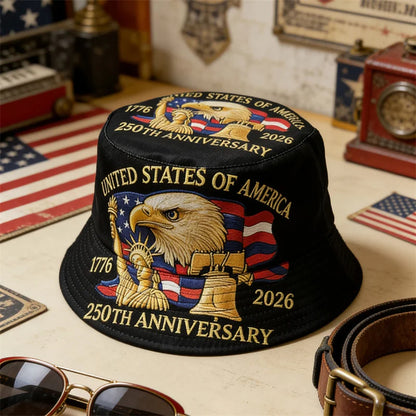 Reversible National Flag Bucket Hat
