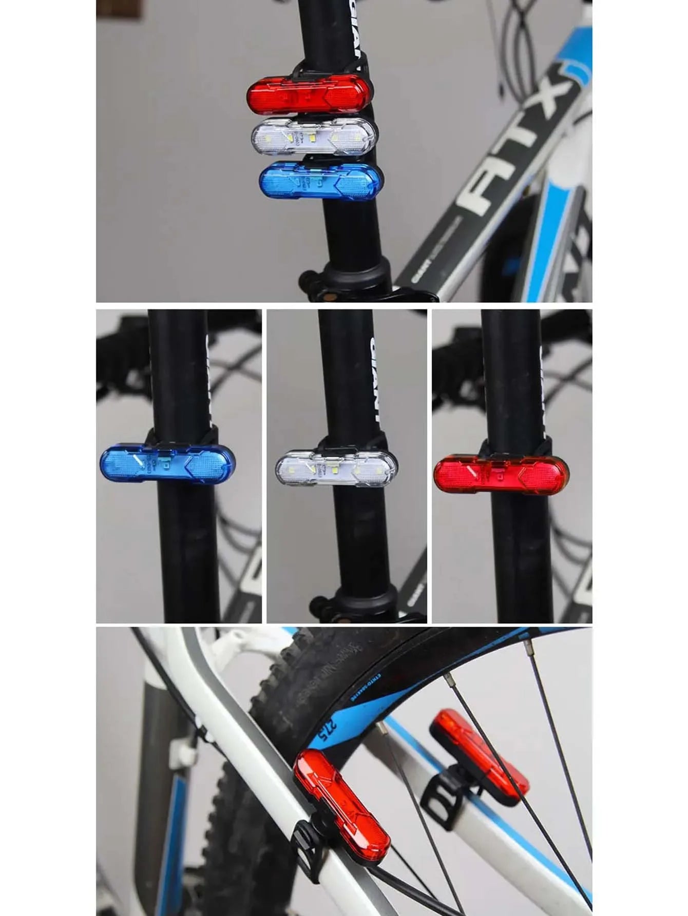 USB rechargeable waterproof LED bike tail light for safety and visibility