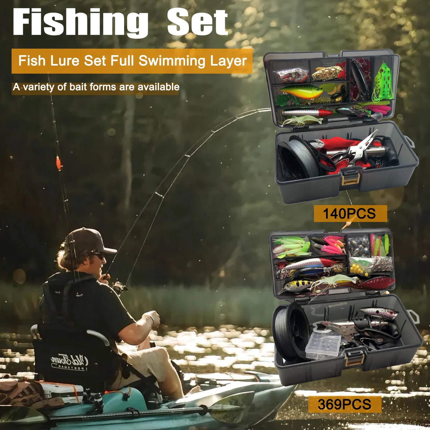 Complete Fishing Lures Set Kit