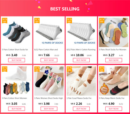 5 Pairs Cotton Short Socks for Male High Quality Women's Low-Cut Crew Ankle Sports Mesh Breathable Summer Casual Soft Men Sock