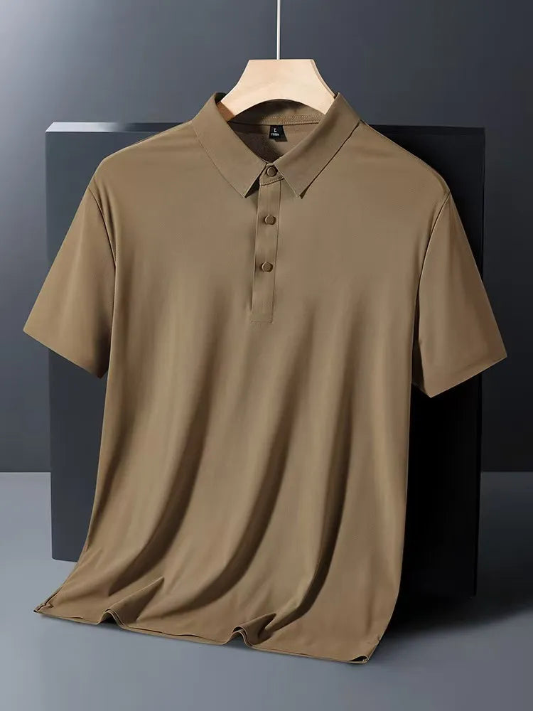 Premium Ice Silk Polo Shirt