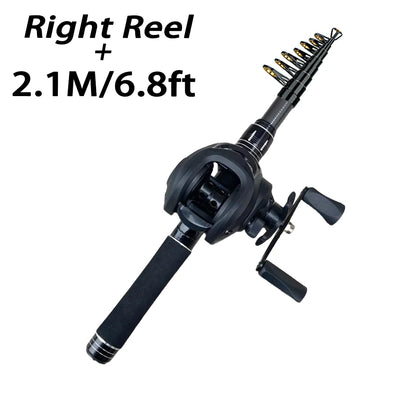 Portable Telescopic Fishing Rod Kit