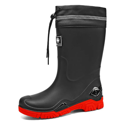 Waterproof Mid-Calf Rain Boots