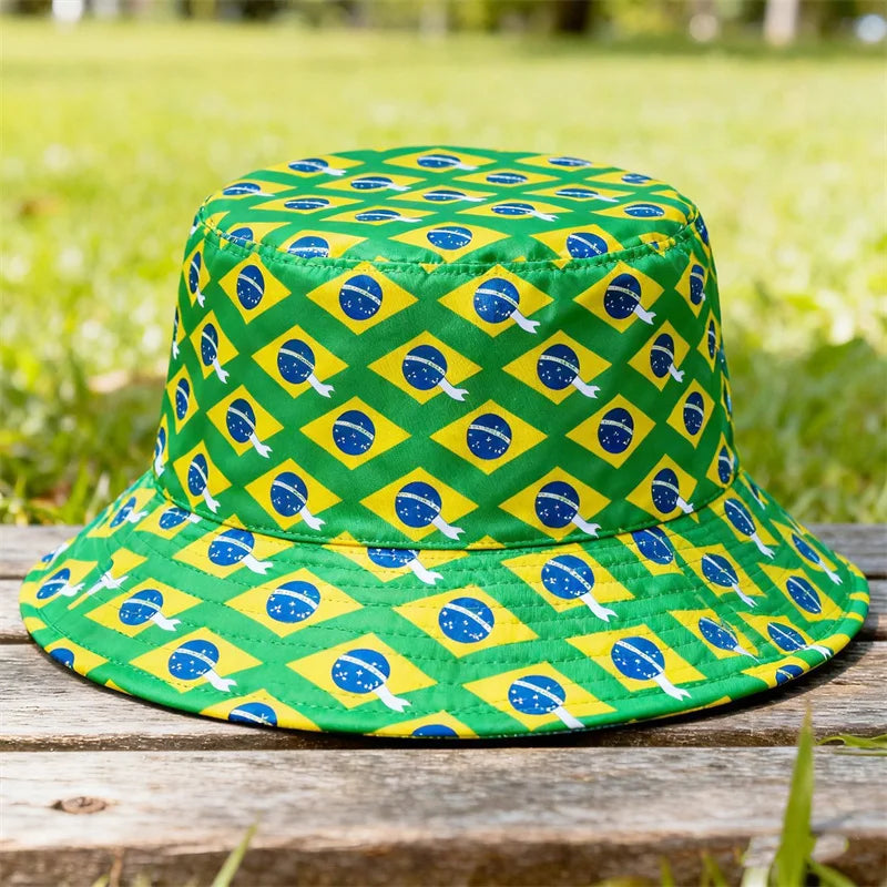 Reversible National Flag Bucket Hat