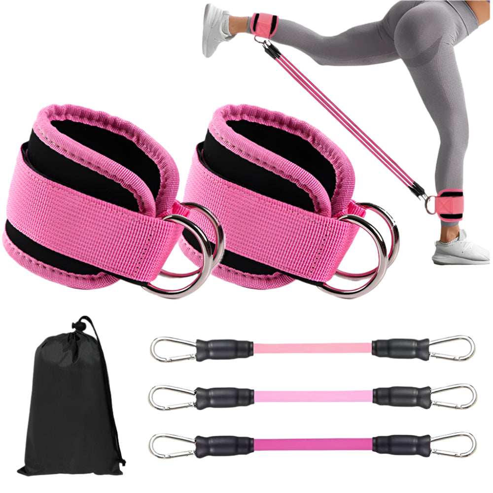 Ankle Straps Resistance Bands Set for Fitness & Yoga
