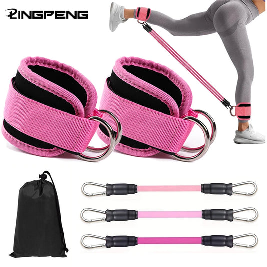 Ankle Straps Resistance Bands Set for Fitness & Yoga