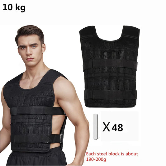 Adjustable Weight Vest & Weights Set for Strength Training