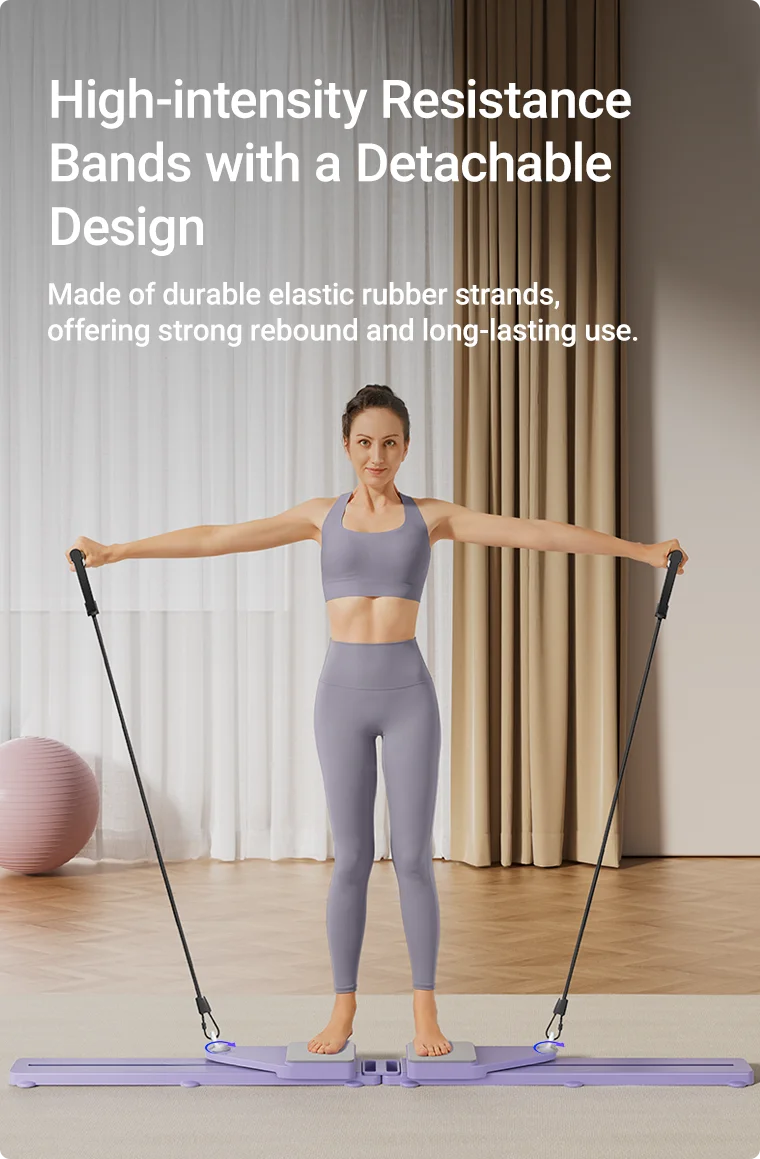 2-in-1 Abs & Ski Board Portable Core & Leg Trainer for Home Gym