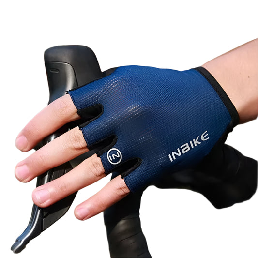 INBIKE half-finger cycling gloves with shock absorption and breathable design