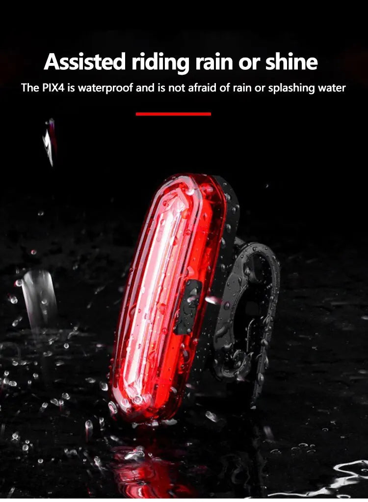 Bicycle Bike Rear Light USB Rechargeable