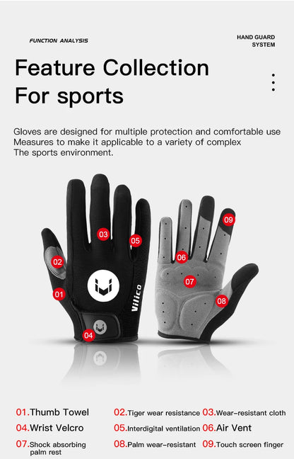 Bike Sports Cycling Gloves Full Finger