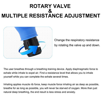 Adjustable Lung Exerciser for Capacity & Strength
