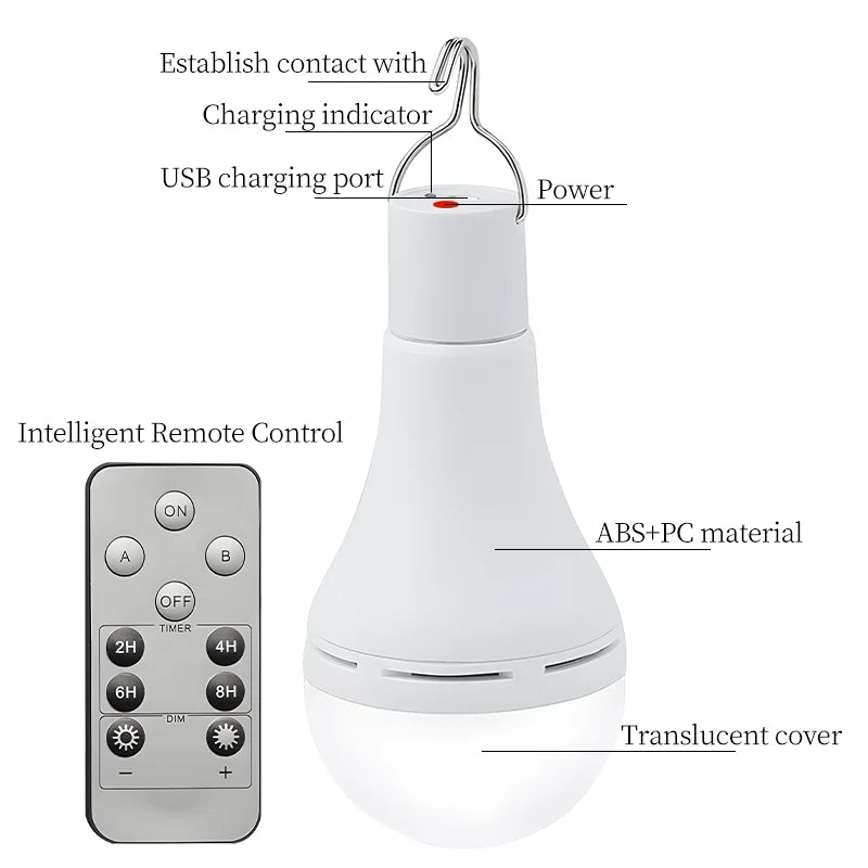 Rechargeable Solar LED Emergency Light