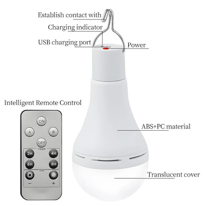 Rechargeable Solar LED Emergency Light