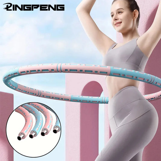 Adjustable 6-Section Foam Exercise Hoop