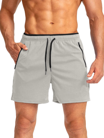 Quick-Dry Athletic Shorts with Pockets