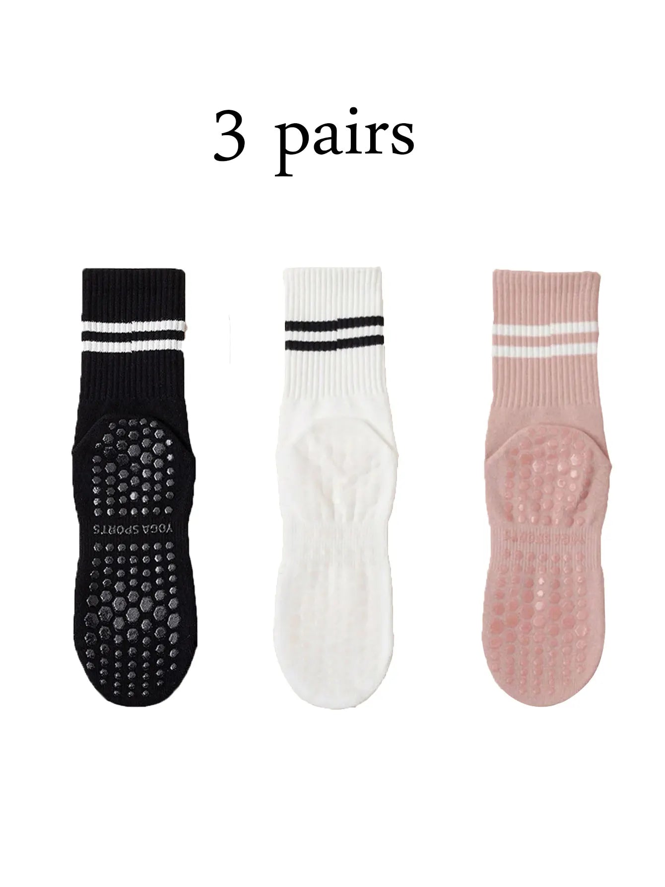 4 Pairs Non-Slip Pilates & Yoga Socks for Women