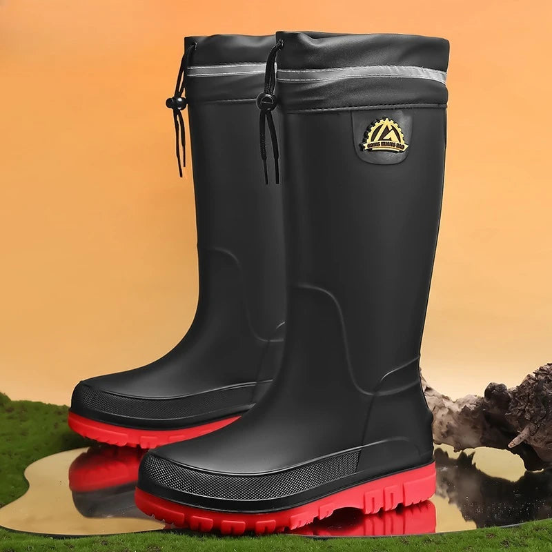 Men's Fleece-Lined Rain Boots