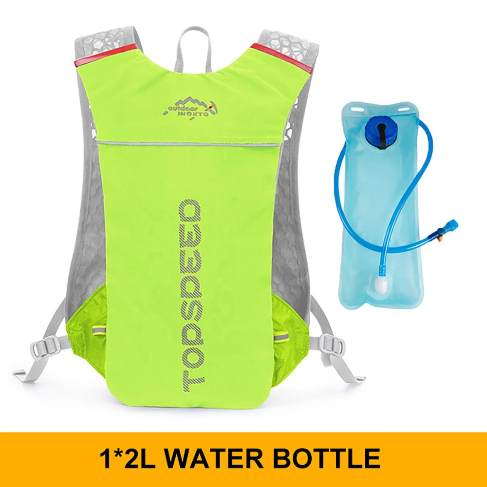 5L ultralight hydration running vest with 500ml bottle for trail and marathon