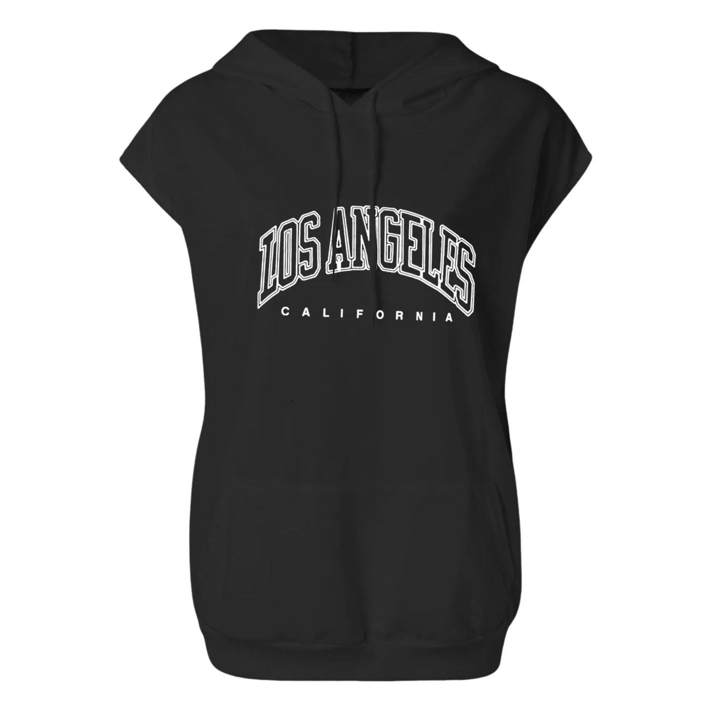 Tank Top Women Sleeveless Hoodie Hooded Shirt Summer Oversize T Shirt With Hood Teenager Girls Casual Sweatshirt Womens Hoodies