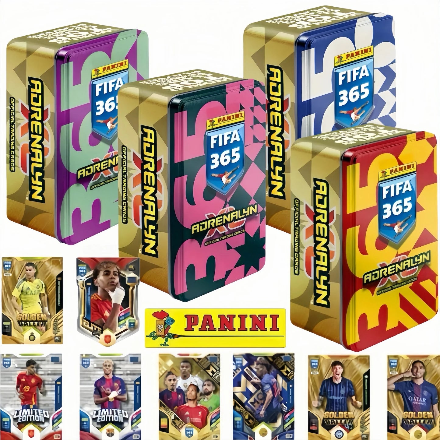 Panini FIFA 365 Adrenalyn XL 2026 Soccer Cards – 36 Trading Cards + 3 Limited Edition Bonus Cards