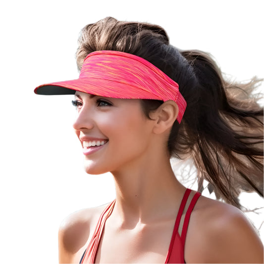 Breathable quick-dry visor cap for running, sports, and outdoor activities