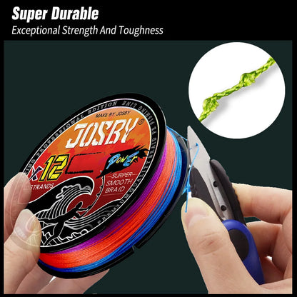 12-Strand Braided Fishing Line SuperStrong