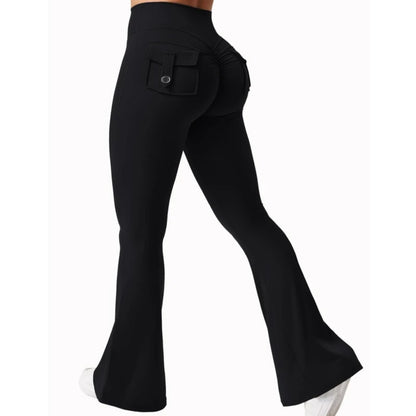 Women’s Flared Yoga Pants – High-Waist Bell-Bottom Workout Leggings