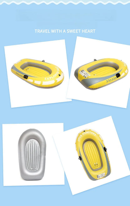 Compact 2-Person Inflatable Fishing Boat