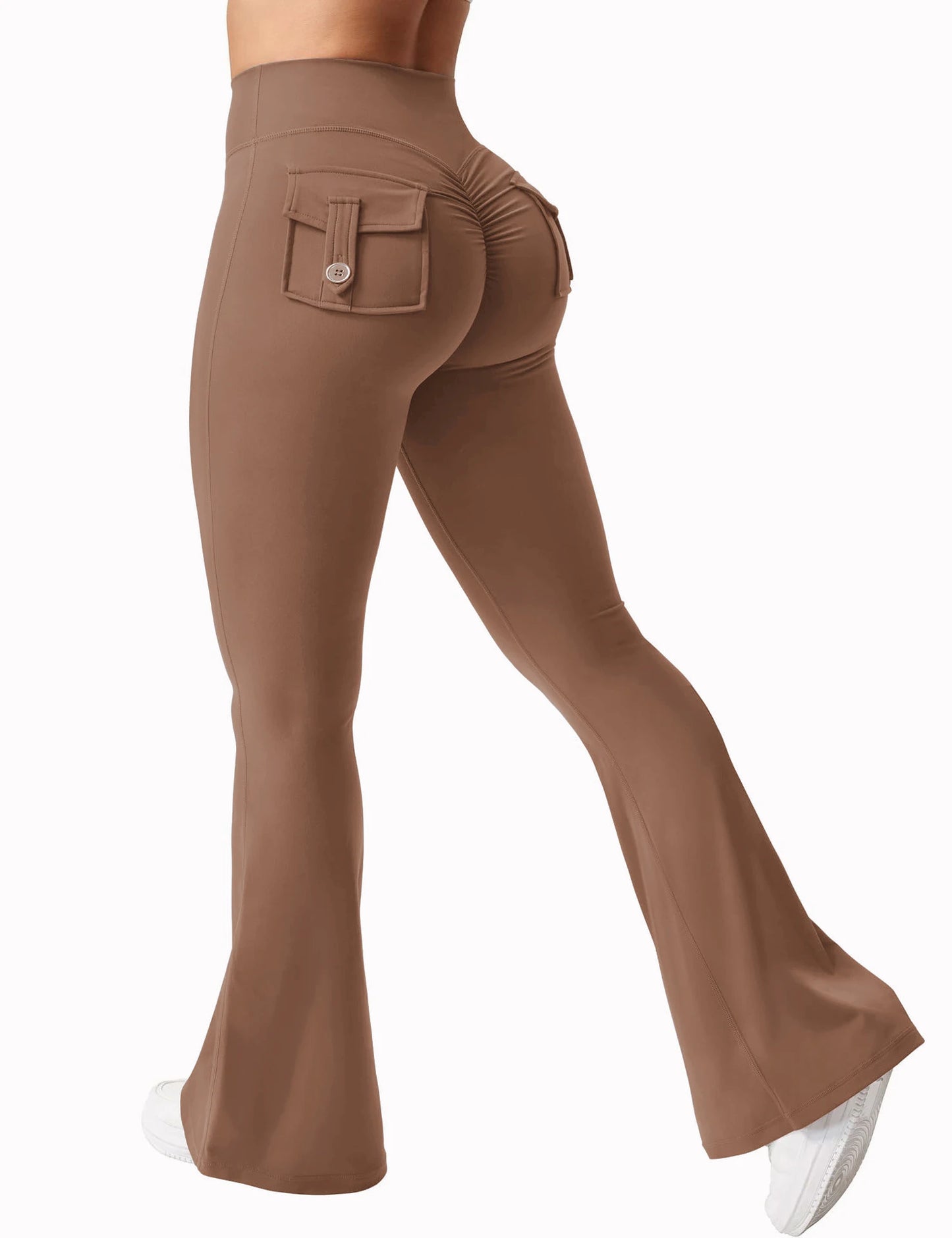 Women’s Flared Yoga Pants – High-Waist Bell-Bottom Workout Leggings