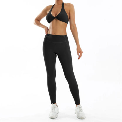 3PCS Women’s Yoga Set – Sports Bra, Leggings & Gym Outfit