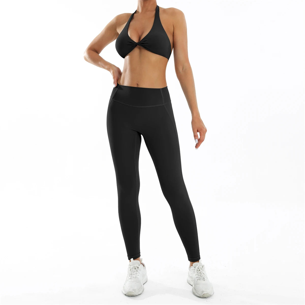 3PCS Women’s Yoga Set – Sports Bra, Leggings & Gym Outfit