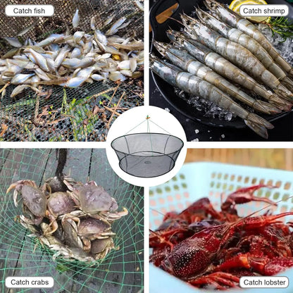 Large Foldable Drop Fishing Net