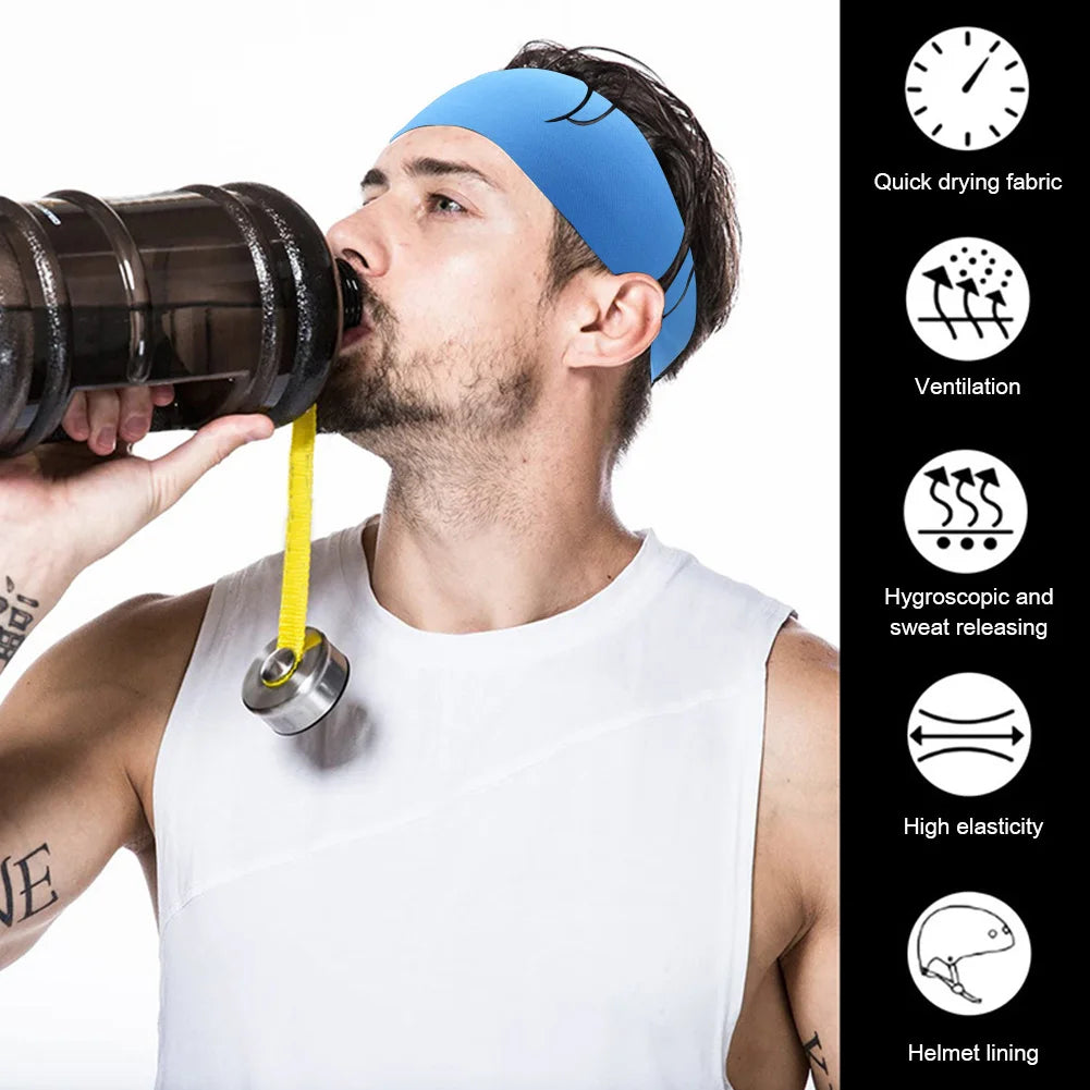 Elastic Sports Fitness Sweatband Headband