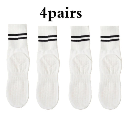4 Pairs Non-Slip Pilates & Yoga Socks for Women