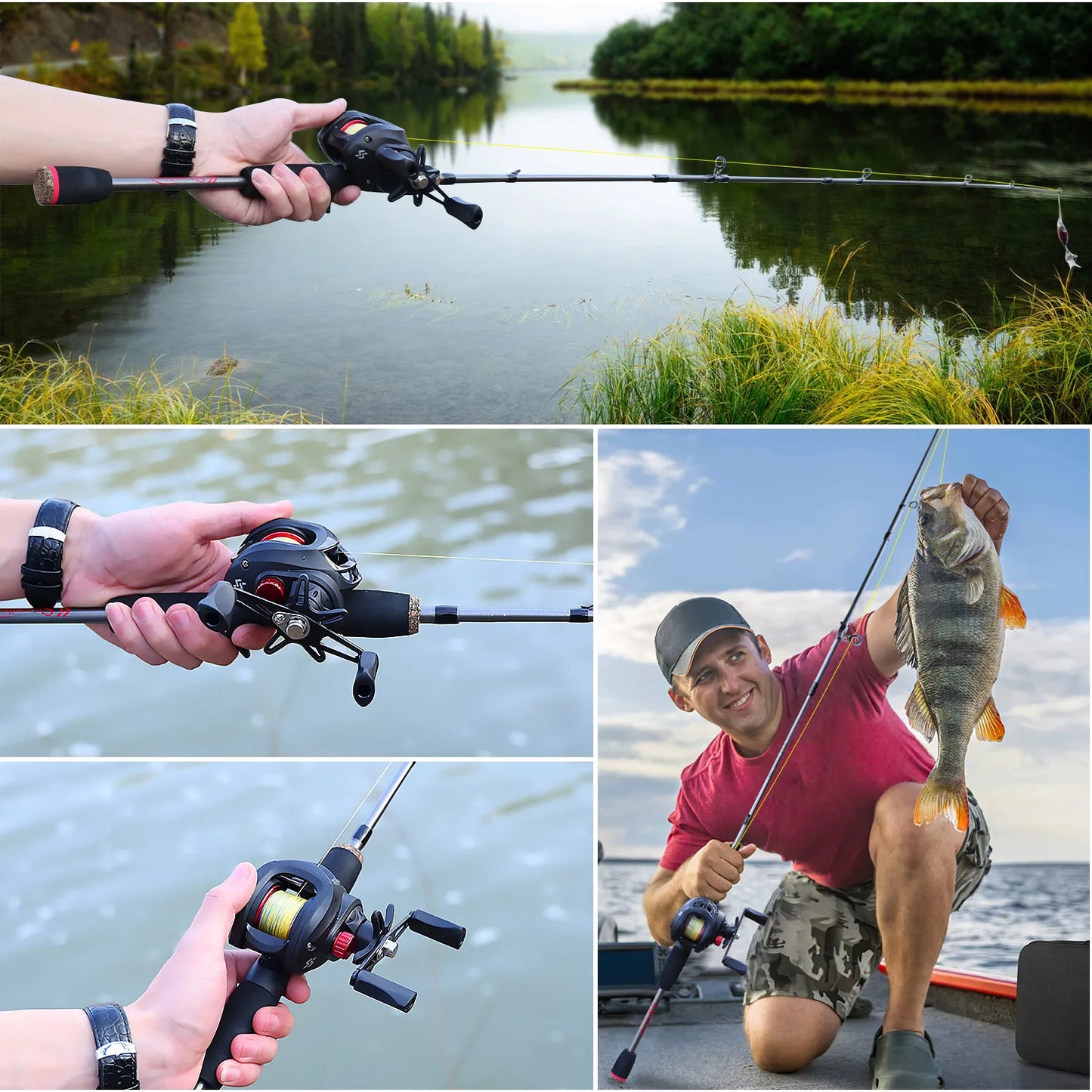 Baitcasting Rod and Reel Combo
