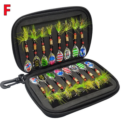 Metal Spoon Spinner Lure Set