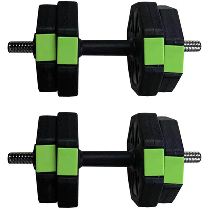 2-in-1 Adjustable Dumbbell Set with Iron Handle
