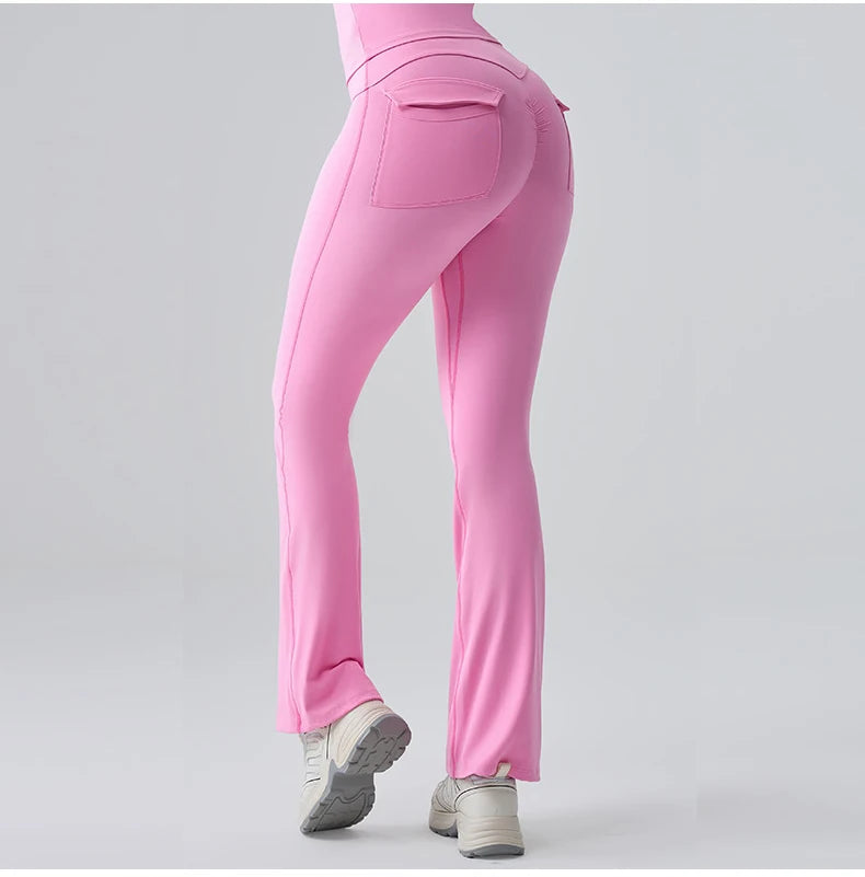 Women’s Flared Yoga Pants – High-Waist Bell-Bottom Leggings