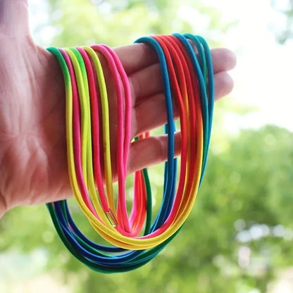 Rainbow Elastic Jump Rope Fun
