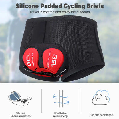 NEWBOLER cycling underwear with 5D gel pad for shockproof comfort