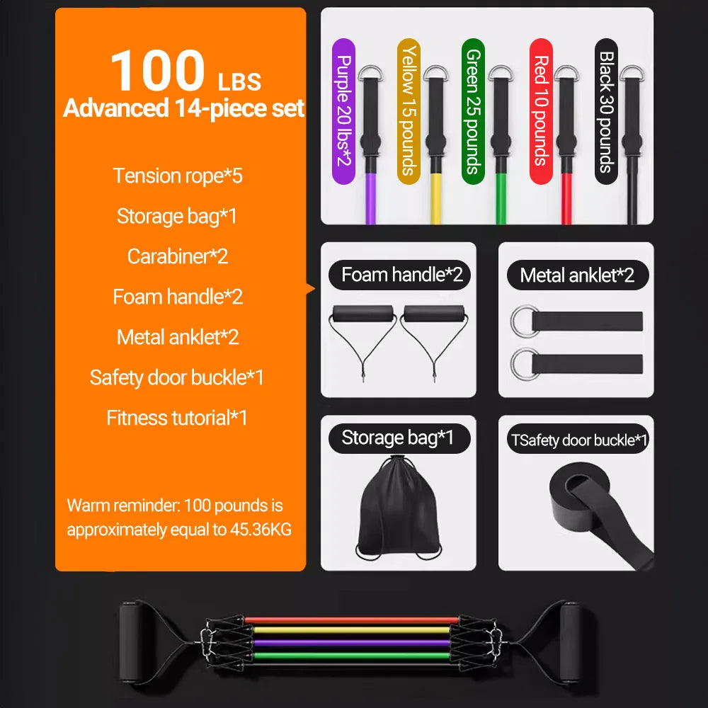 Resistance Bands Multi-Function Muscle Training Kit